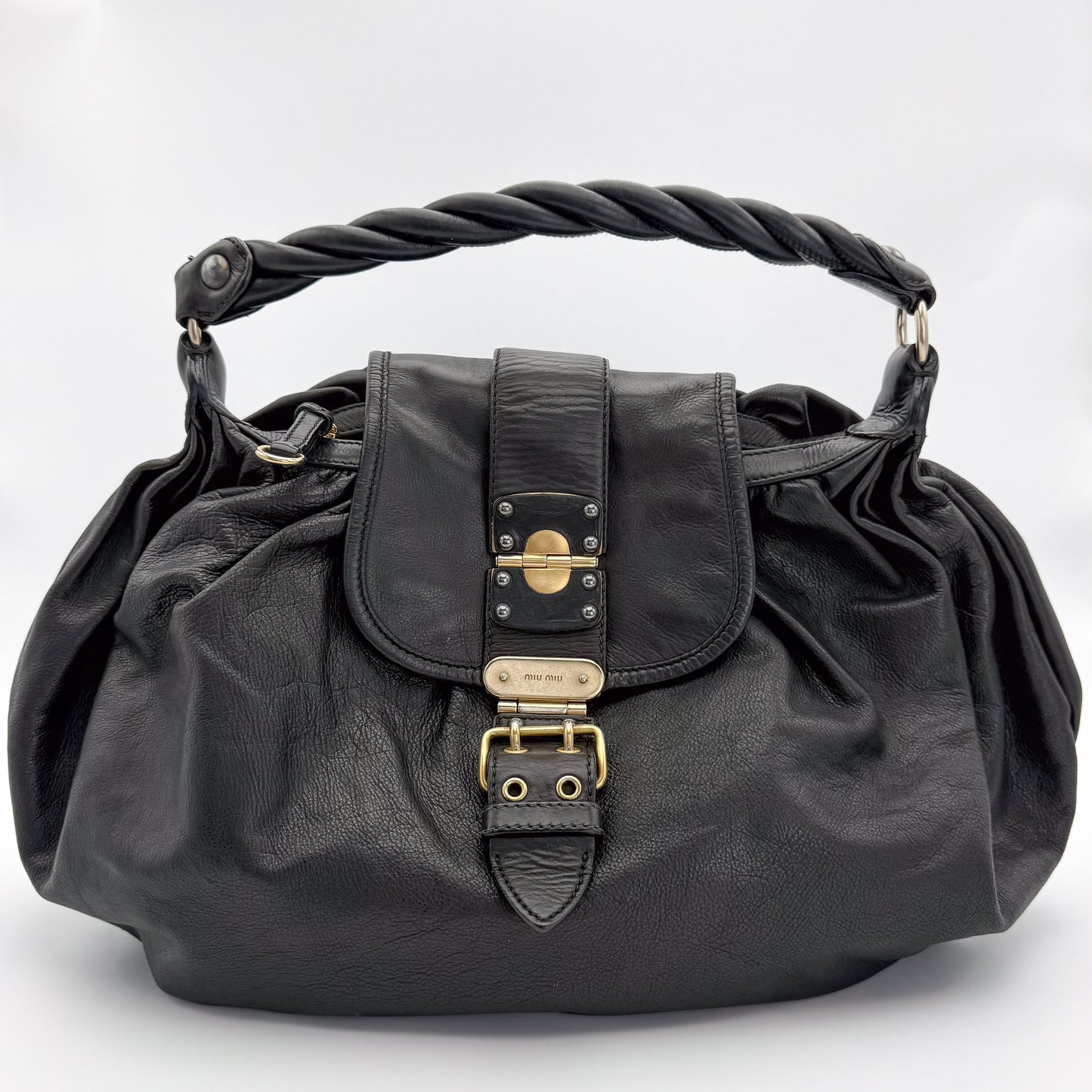 Miu Miu Coffer Hobo Bag