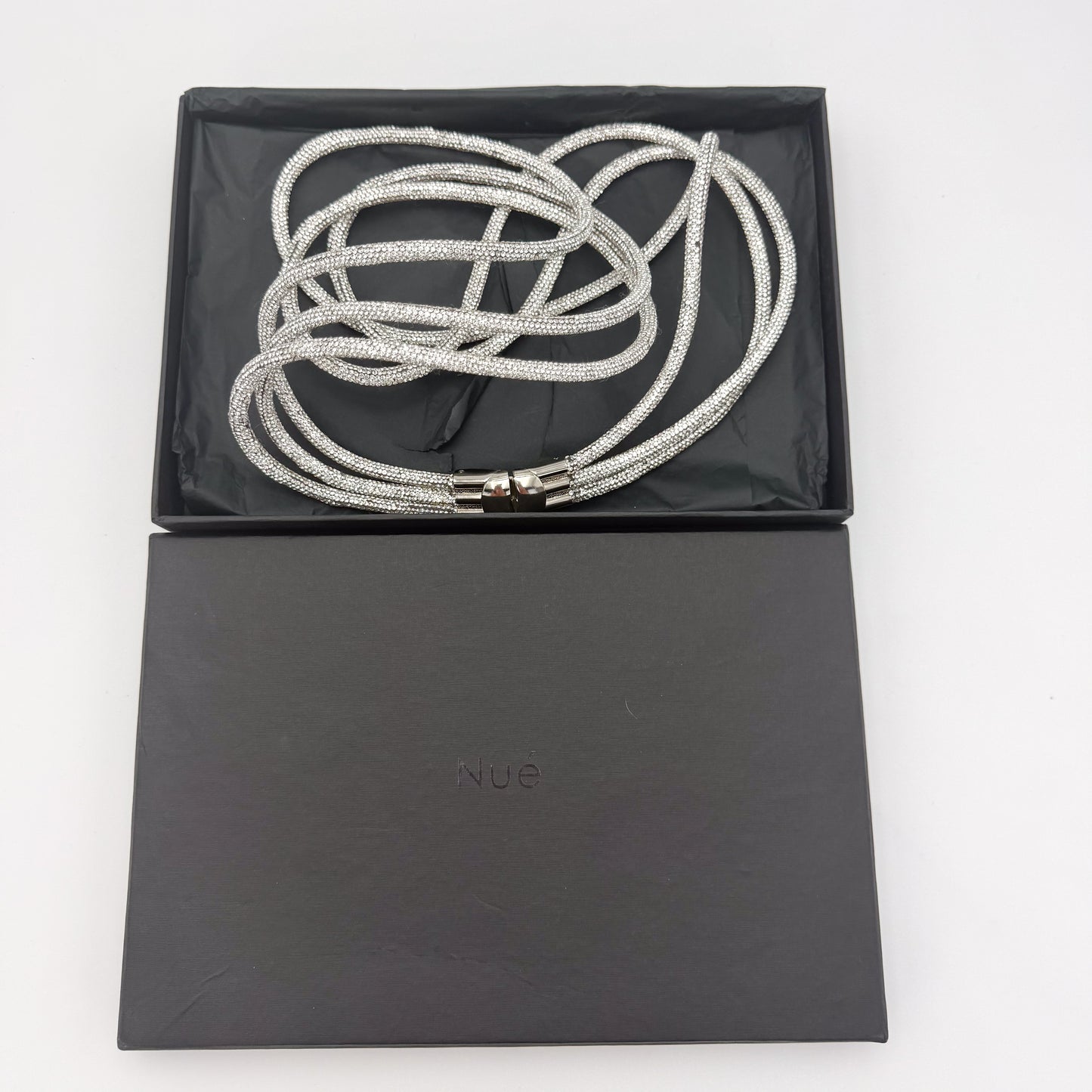 Nue Silver Sequin Rope Belt