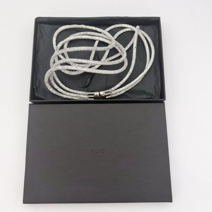 Nue Silver Sequin Rope Belt
