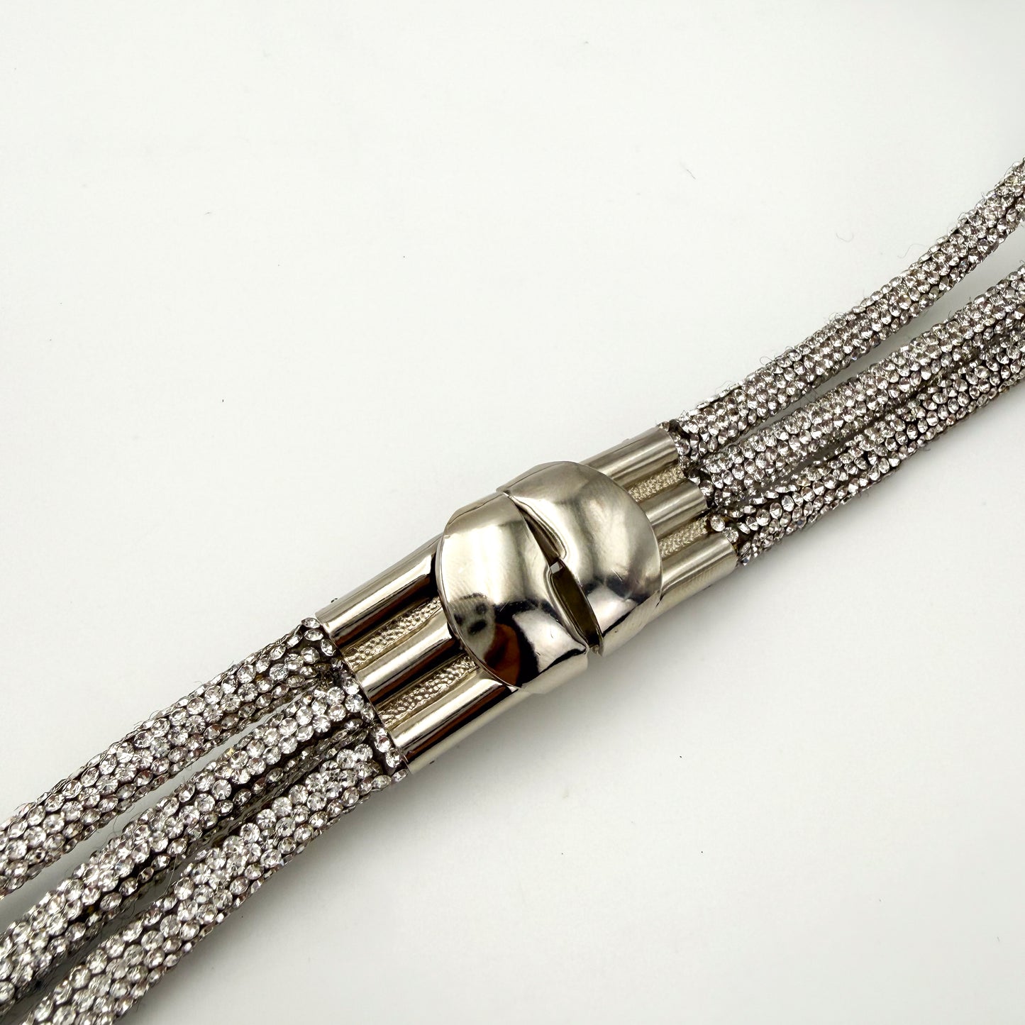 Nue Silver Sequin Rope Belt