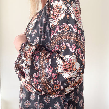 Odd Molly Black Printed Hayden Maxi - Size 3