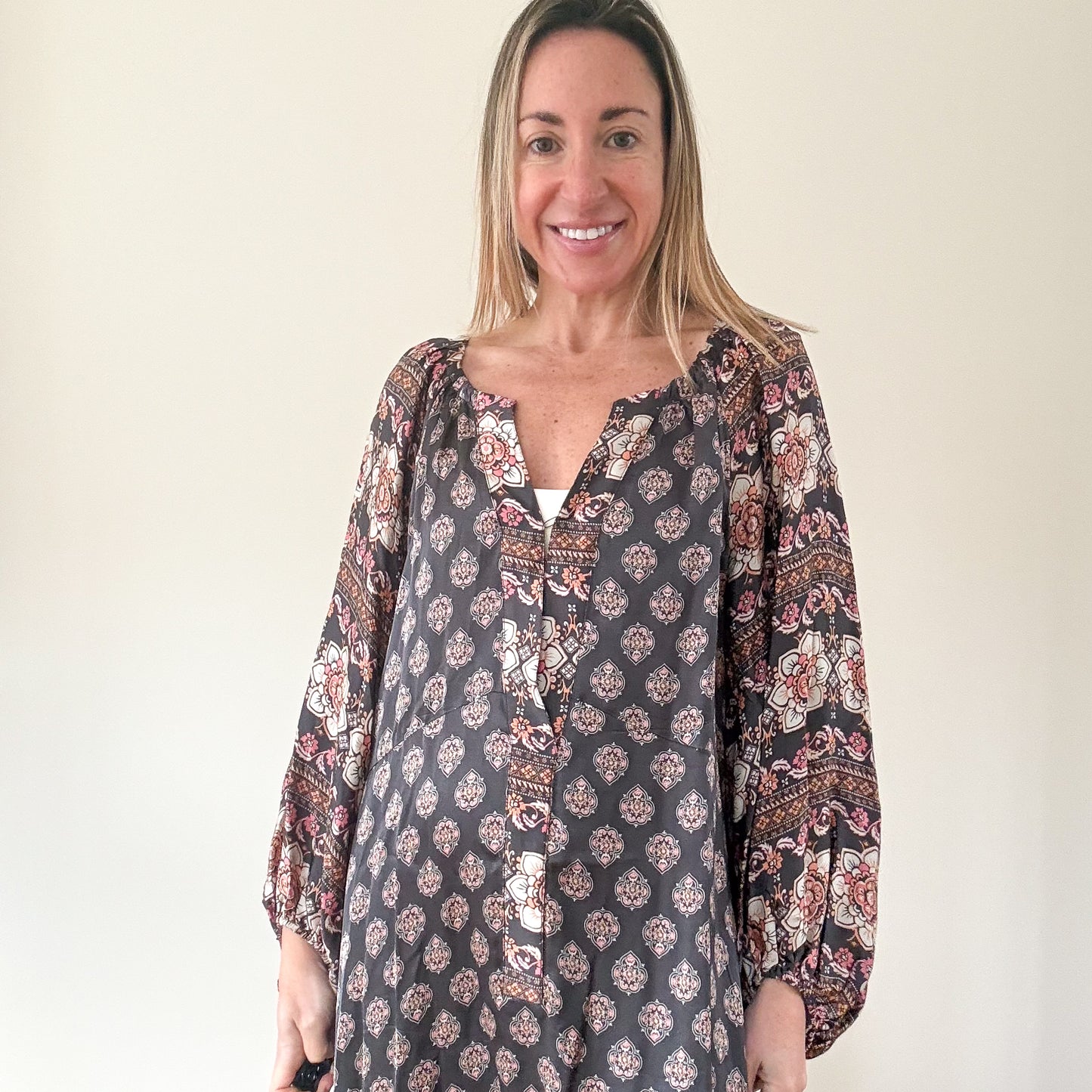 Odd Molly Black Printed Hayden Maxi - Size 3