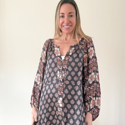 Odd Molly Black Printed Hayden Maxi - Size 3