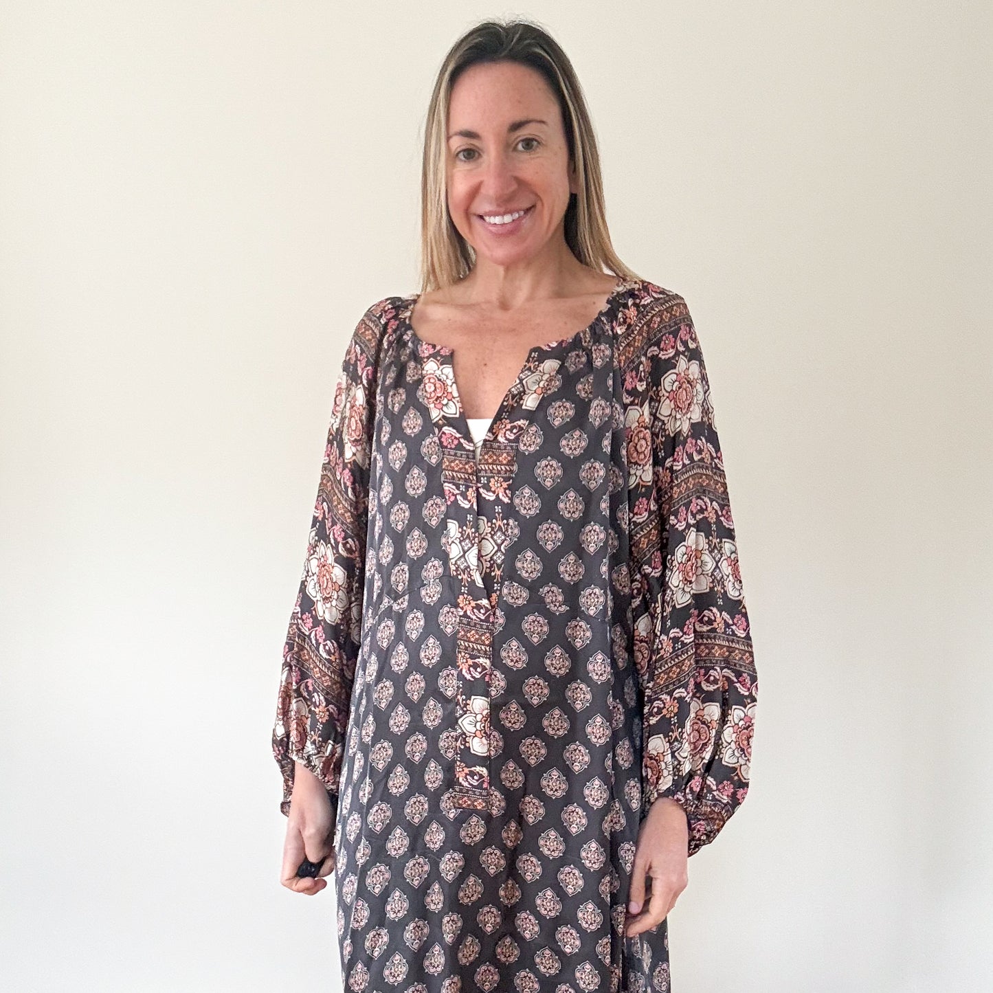 Odd Molly Black Printed Hayden Maxi - Size 3