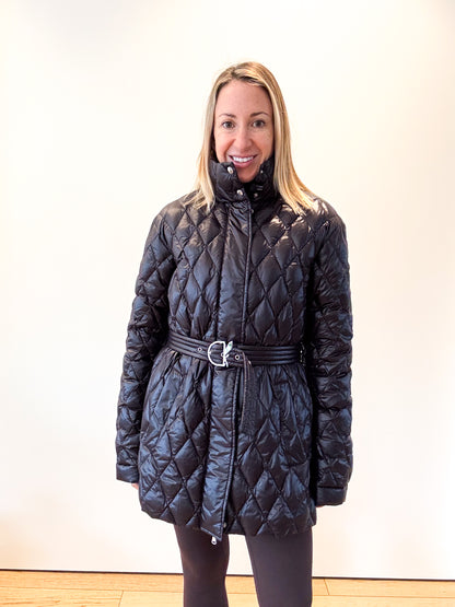 Patrizia Pepe Lightweight Quilted Puffer Jacket - Size 12