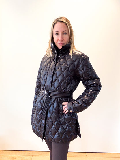 Patrizia Pepe Lightweight Quilted Puffer Jacket - Size 12