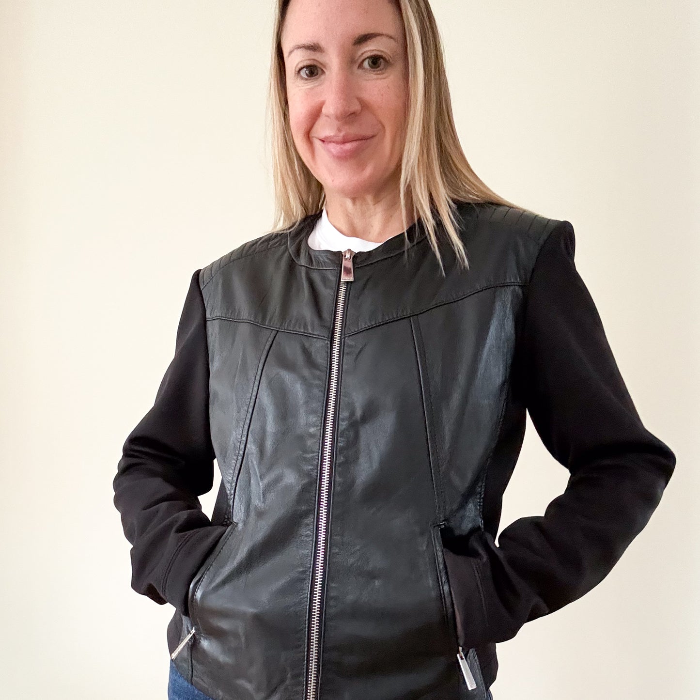 Pinko Leather Jacket - Size 10