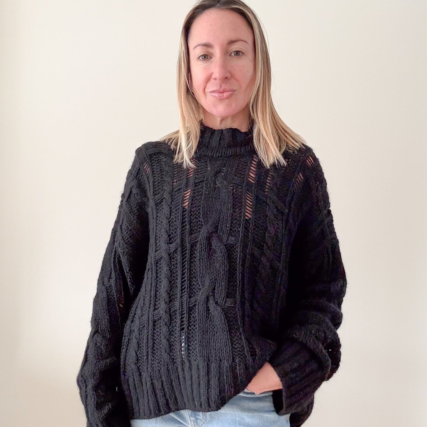 Pinko Cable Knit Jumper - Size M