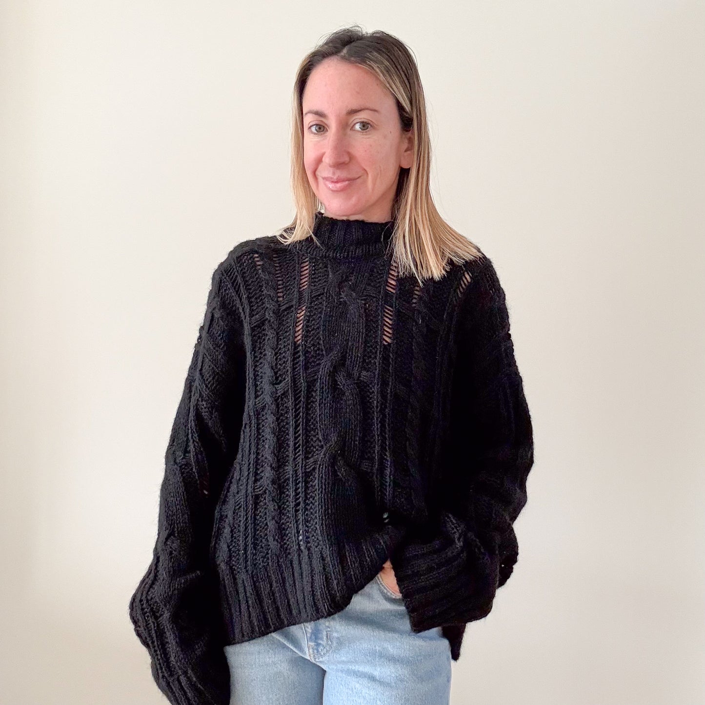 Pinko Cable Knit Jumper - Size M
