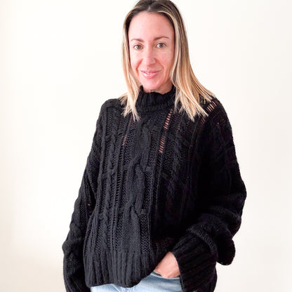 Pinko Cable Knit Jumper - Size M