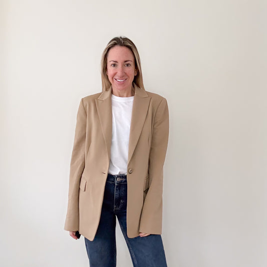 Pinko Giglio Camel Blazer - Size 10