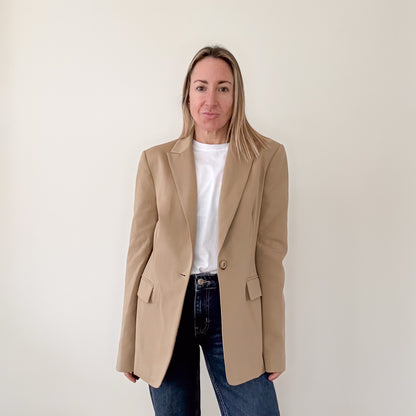 Pinko Giglio Camel Blazer - Size 10