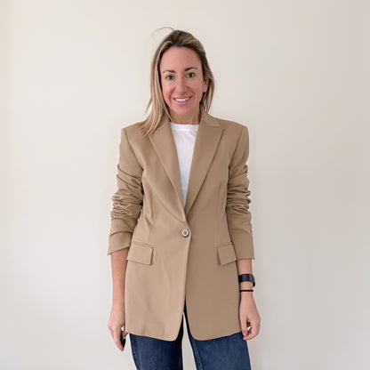 Pinko Giglio Camel Blazer - Size 10