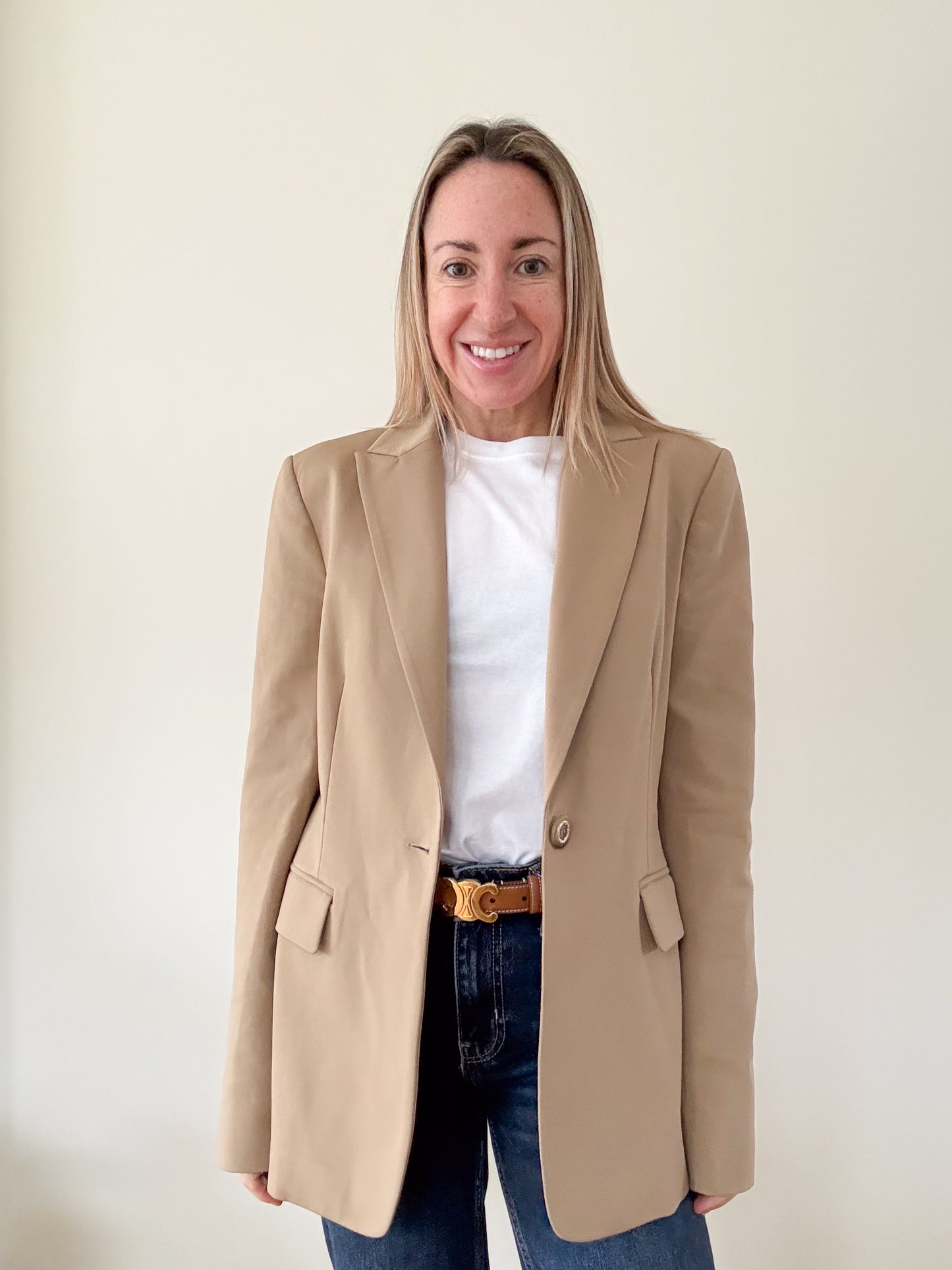 Pinko Giglio Camel Blazer - Size 10