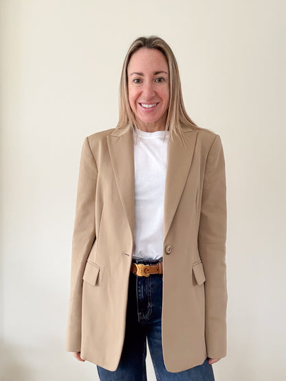 Pinko Giglio Camel Blazer - Size 10