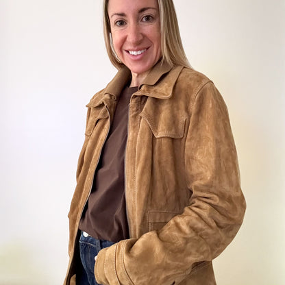 Pinko Suede Jacket - Size 12