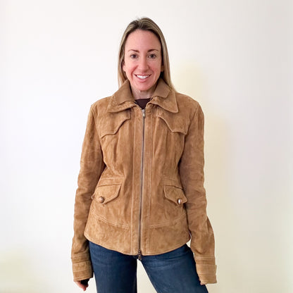 Pinko Suede Jacket - Size 12