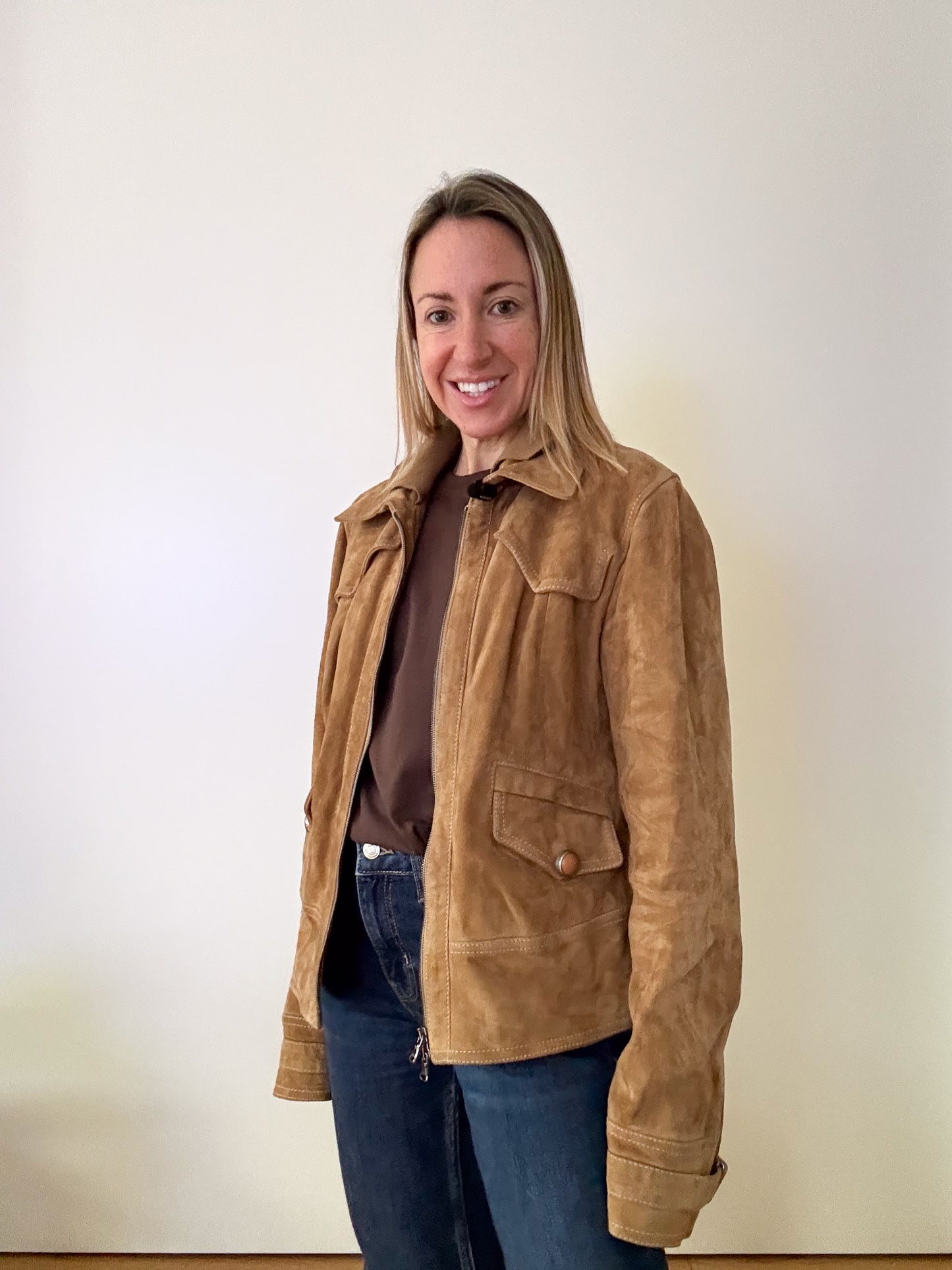 Pinko Suede Jacket - Size 12