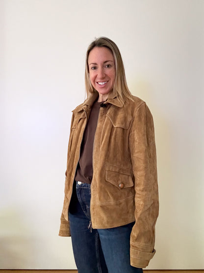 Pinko Suede Jacket - Size 12