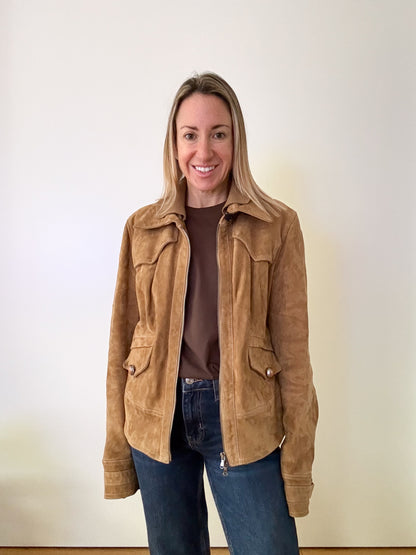 Pinko Suede Jacket - Size 12
