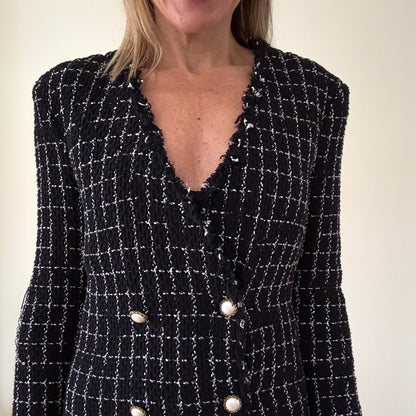 Pinko Tweed Blazer Dress - Size 8