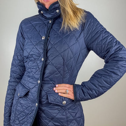 Polo Ralph Lauren Navy Quilted Jacket - Size XS