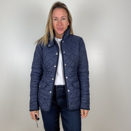Polo Ralph Lauren Navy Quilted Jacket - Size XS