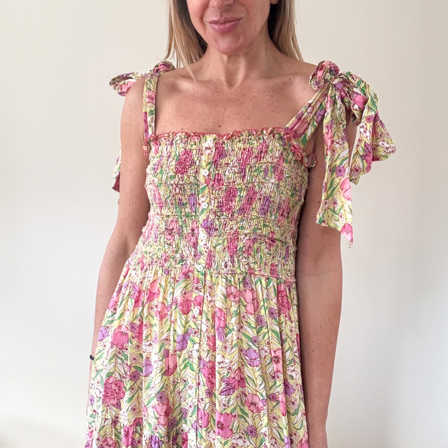 Poupette St Barth Triny Floral Dress - Size Medium