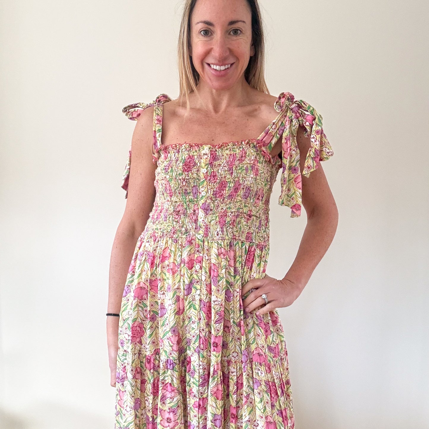 Poupette St Barth Triny Floral Dress - Size Medium