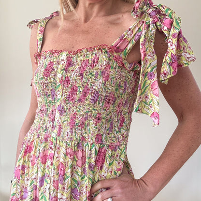 Poupette St Barth Triny Floral Dress - Size Medium