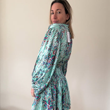 Poupette St Barth Printed Mini Dress - Size M