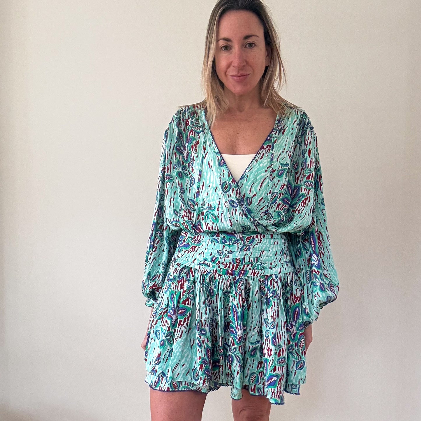 Poupette St Barth Printed Mini Dress - Size M