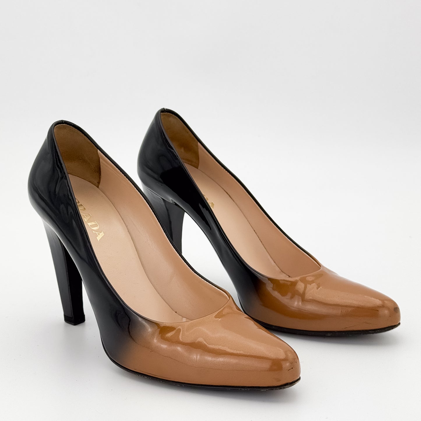 Prada Ombre Patent Leather Pumps - Size 37.5
