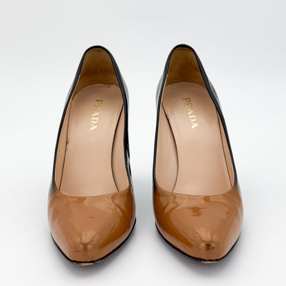 Prada Ombre Patent Leather Pumps - Size 37.5