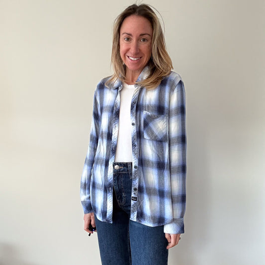 Rails Plaid Rayon Shirt - Size M