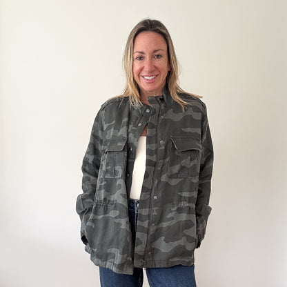 Rails Trey Charcoal Camo Jacket Shacket - Size S