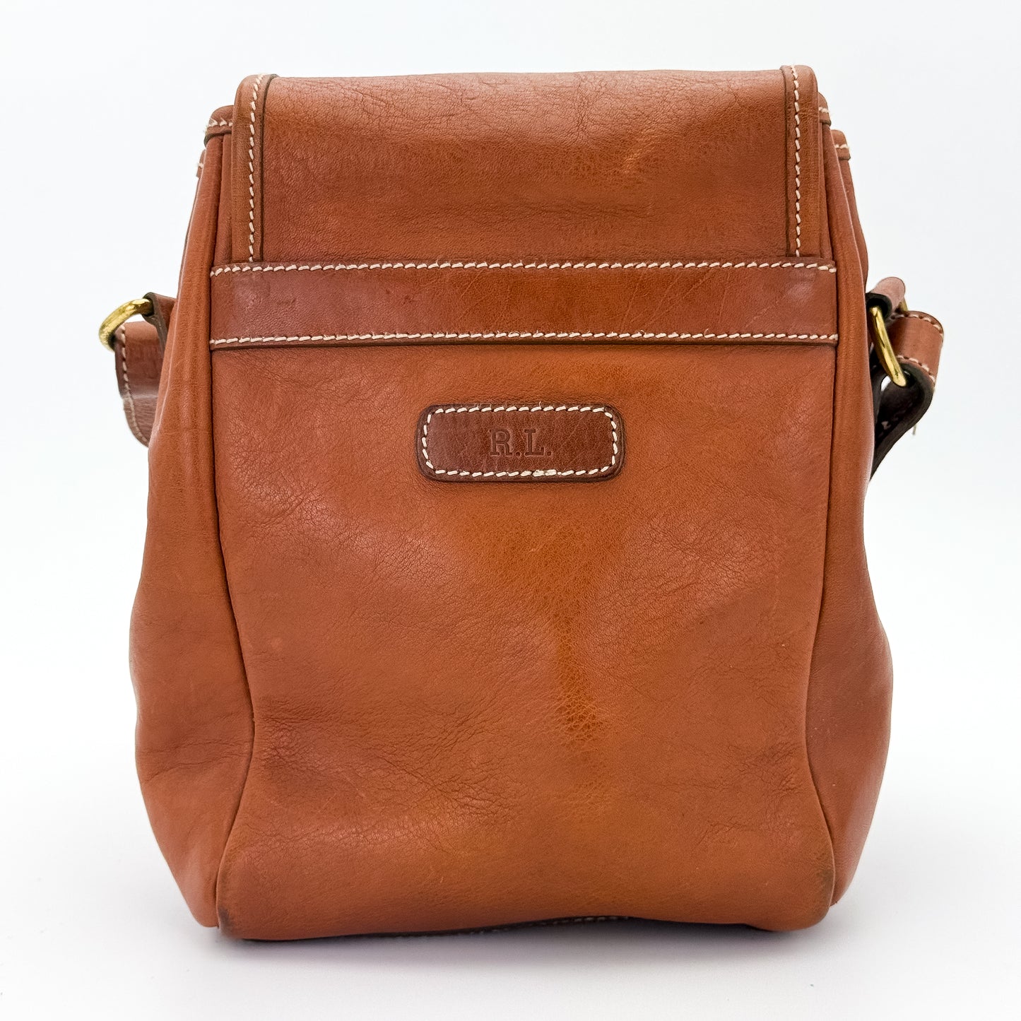 Ralph Lauren Leather Cognac Crossbody