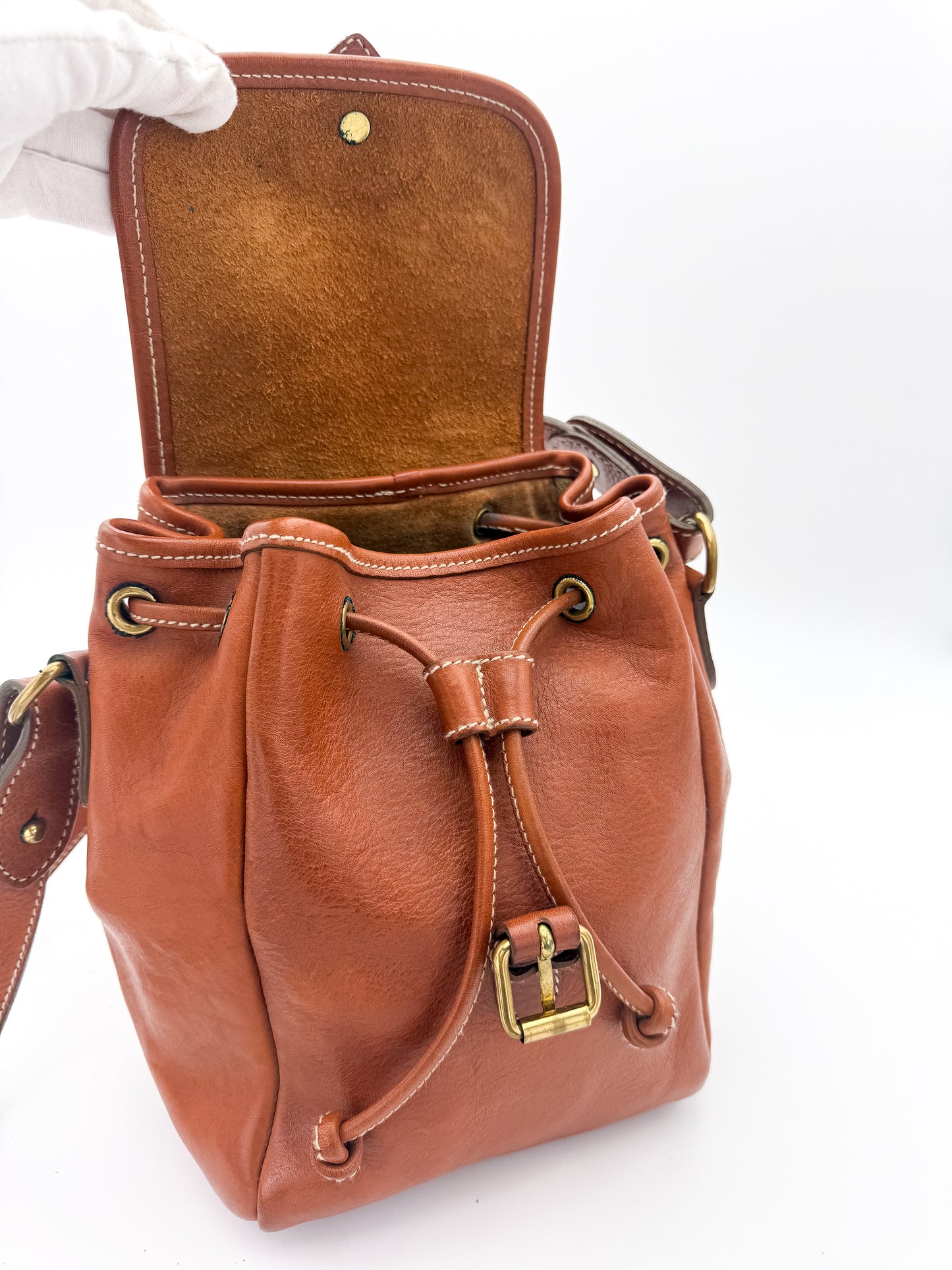 Ralph Lauren Leather Cognac Crossbody