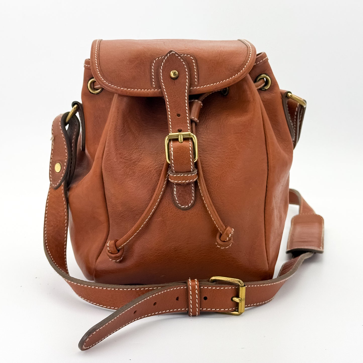 Ralph Lauren Leather Cognac Crossbody