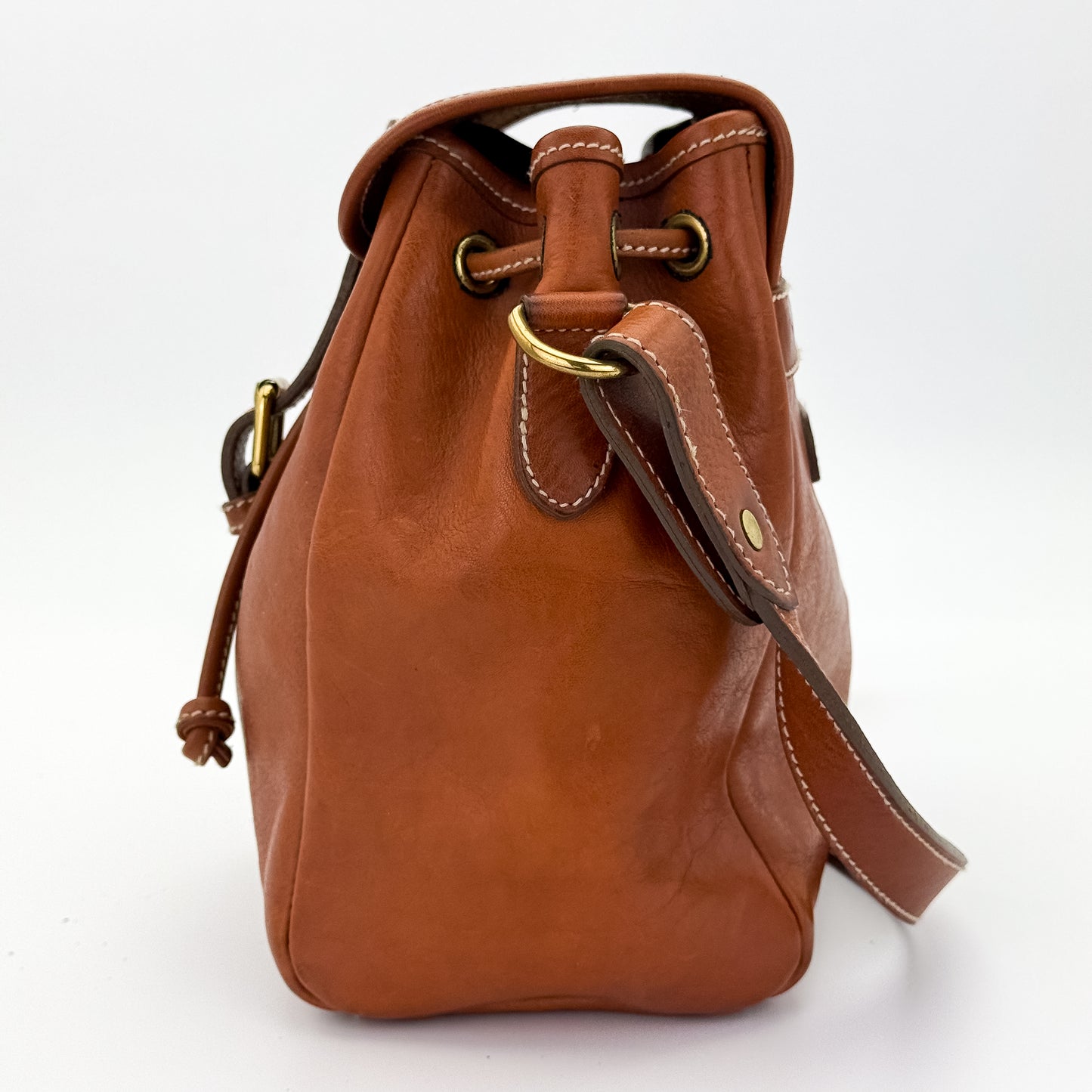 Ralph Lauren Leather Cognac Crossbody