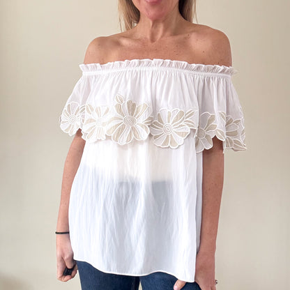 Ramy Brook Off Shoulder Terry Top - Size M