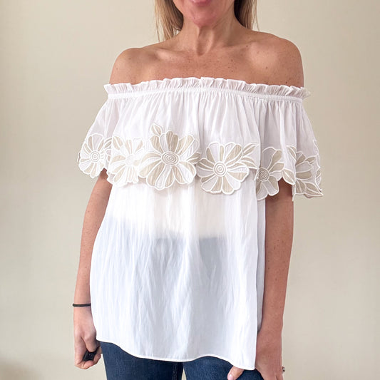 Ramy Brook Off Shoulder Terry Top - Size M