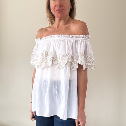 Ramy Brook Off Shoulder Terry Top - Size M