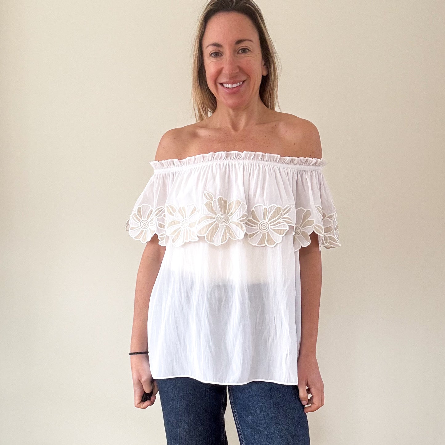 Ramy Brook Off Shoulder Terry Top - Size M