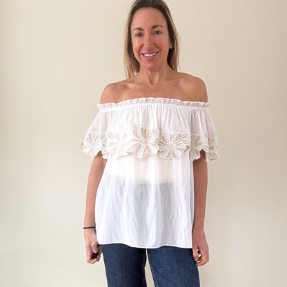 Ramy Brook Off Shoulder Terry Top - Size M
