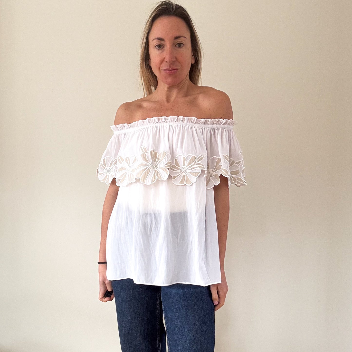 Ramy Brook Off Shoulder Terry Top - Size M
