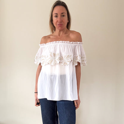 Ramy Brook Off Shoulder Terry Top - Size M