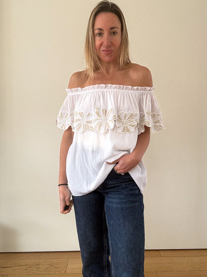 Ramy Brook Off Shoulder Terry Top - Size M