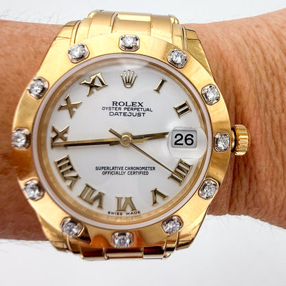 Rolex Lady-Datejust Pearlmaster with Diamond Bezel