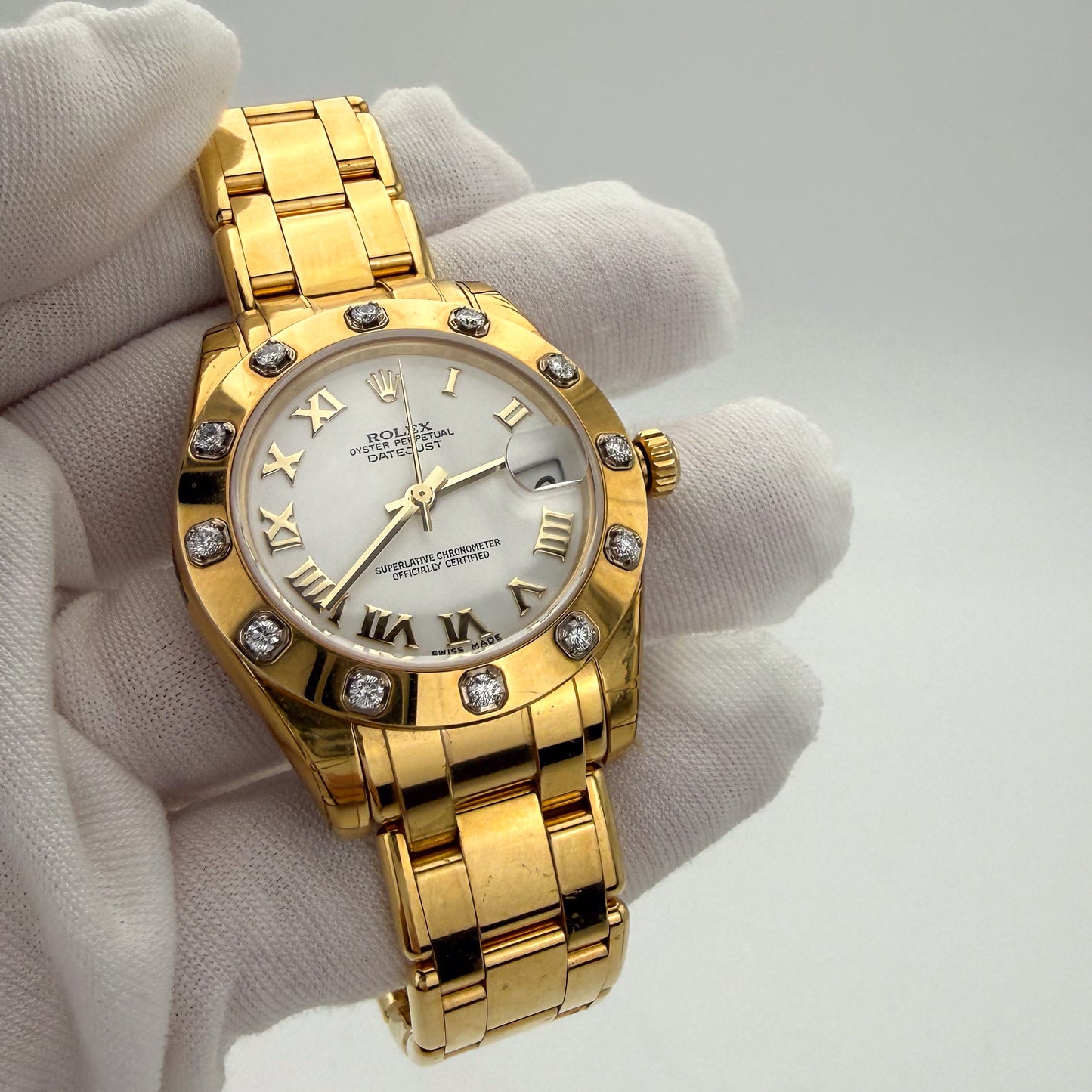 Rolex Lady-Datejust Pearlmaster with Diamond Bezel